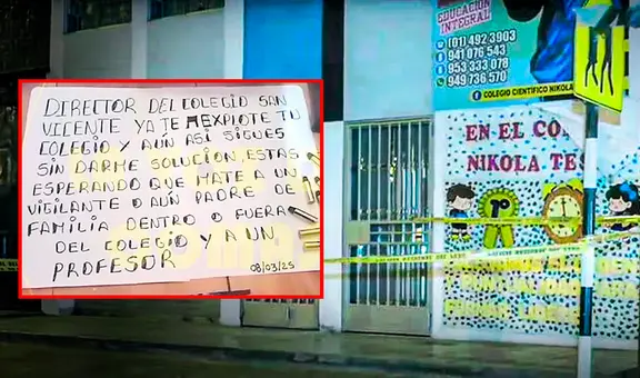 Colegios privados anuncian marcha para pedir el fin de las extorsiones