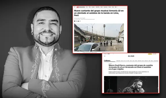 Así reaccionó la prensa internacional al asesinato de Paul Flores: "Estado de emergencia y tragedia en la música nacional"