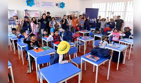 Caja Arequipa renovó la infraestructura de centros educativos, beneficiando a más de 200 escolares y mejorando sus condiciones de aprendizaje