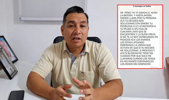 Extorsionan a doctor que ayudó a víctimas del Real Plaza Trujillo: "Me pidieron 20.000 soles"