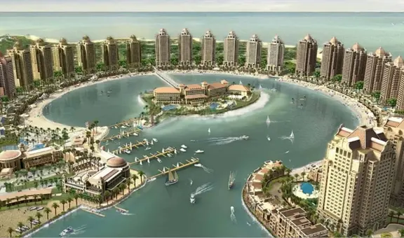 Qatar construyó una isla artificial como Venecia en medio del desierto: yates de lujo, restaurantes y máxima seguridad