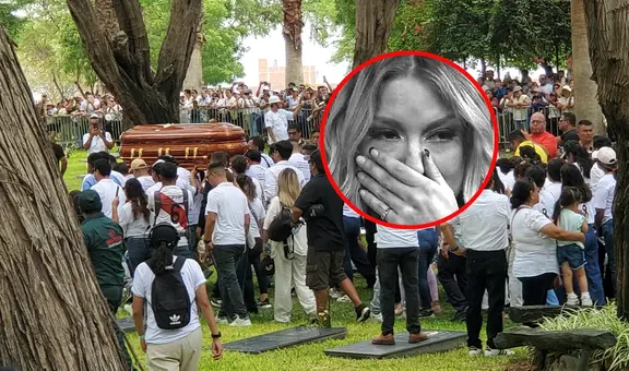 Leslie Shaw se retiró entre lágrimas del entierro de Paul Flores, cantante de Armonía 10, tras su mostrar su apoyo a la familia