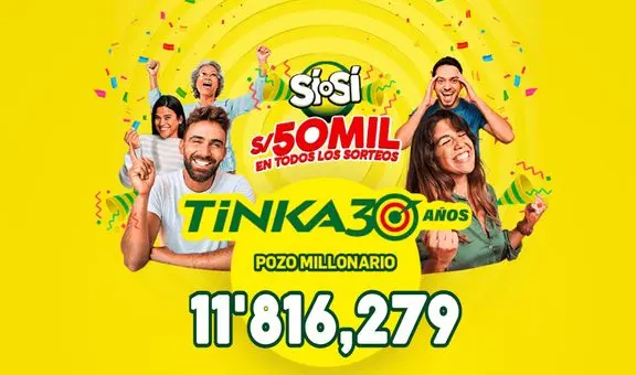 Resultados de la Tinka del miércoles 19 de marzo dejó un ganador de S/50.000 y no reventó el Pozo Millonario