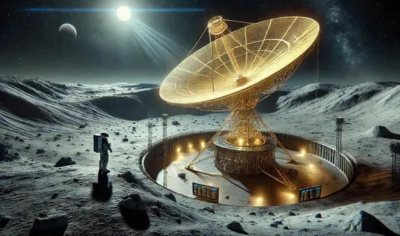 China quiere construir un telescopio gigante en la Luna: captará señales cósmicas imposibles de detectar desde la Tierra