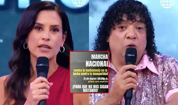 Carlos Vílchez, junto a María Pía Copello y Mario Hart, apoya la marcha nacional contra la inseguridad: "Es un reclamo masivo"