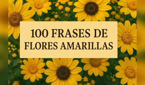 100 frases de flores amarillas: cortas, positivas y de amor para dedicar este 21 de marzo a una mujer