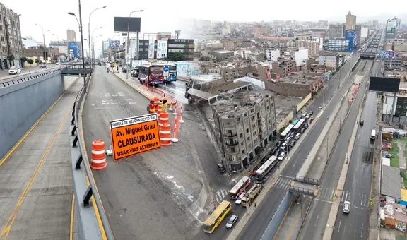 ATU anuncia obras en la Vía Expresa Grau: revisa las rutas alternas para evitar el tráfico en Centro de Lima