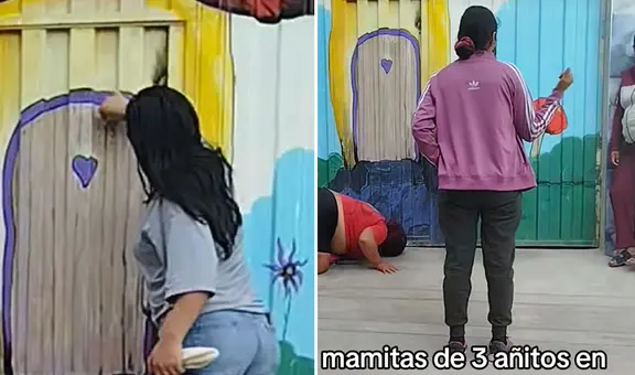 Captan a madres espiando a sus hijos en primeros días de clases: "Hasta la salida"