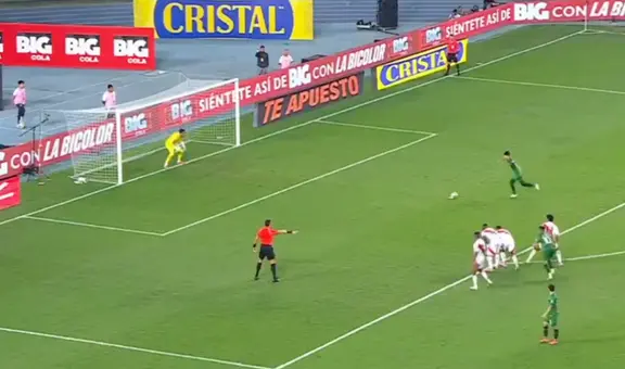 Bolivia pone en riesgo el triunfo de Perú: Miguel Terceros vence a Pedro Gallese en el penal y anota el 1-2