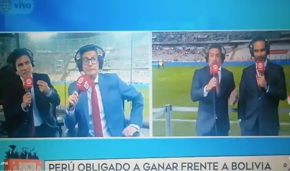 Óscar del Portal y Toño Vargas protagonizaron fuerte discusión en plena transmisión del Perú vs Bolivia: "Antes te respetaba"