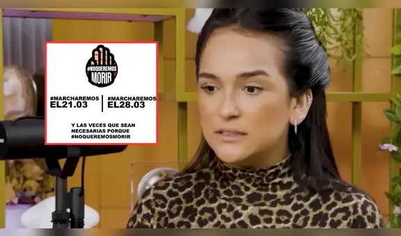 Daniela Darcourt se retracta y confirma que sí asistirá a la marcha nacional: "Hubo un error de comunicación"