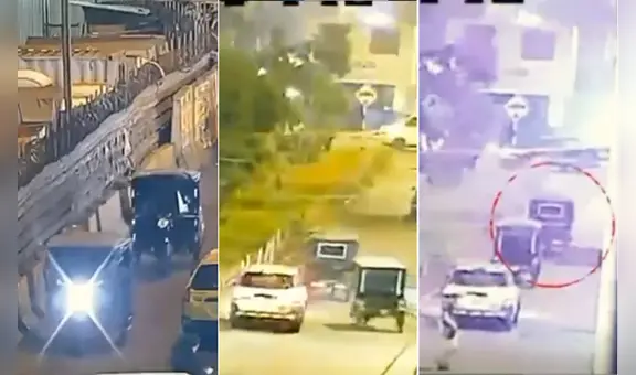 Ladrón en mototaxi muere tras chocar contra poste cuando huía por haber robado un celular en Ate