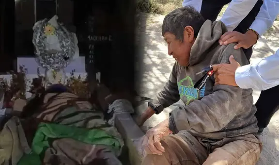 Arequipa: adulto mayor pernocta un mes en cementerio junto a la tumba de su esposa