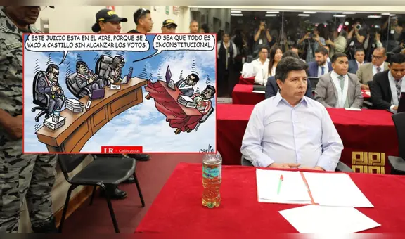 Juicio por los aires: Carlincatura de hoy retrata los intentos de Pedro Castillo por rechazar el proceso en su contra