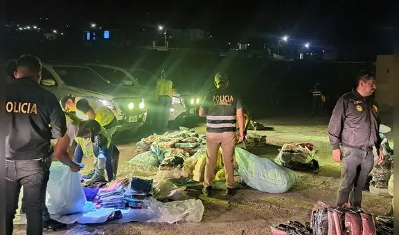 Lo escondían en zapallos: incautan mercadería ilegal china y vietnamita valorizadas en S/400.000 en la Panamericana Sur