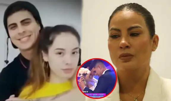 Salsero Paul Michael ampayado besándose con Pamela López tenía pareja y estaba por casarse, según 'Amor y fuego'