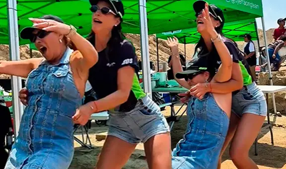 Magaly Medina impacta al casi sufrir aparatosa caída durante video con María Pía Copello que se volvió viral