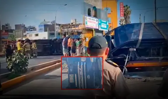 Violento accidente en La Victoria deja 16 heridos: combi termina volteada tras impacto de cúster en av. Nicolás Arriola
