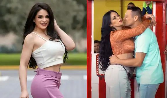 Leslie Moscoso niega que esté interesada en Luigui Carbajal tras grabar escena de besos: “Lo respeto mucho”