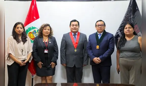 Presidente de la Corte Superior de Justicia de Tumbes se reúne con decano de colegio de notarios de Piura y Tumbes