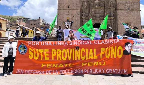 Puno: Sutep anuncia movilización para exigir derogatoria de ley que buscaría frenar protestas contra el Gobierno de Dina Boluarte