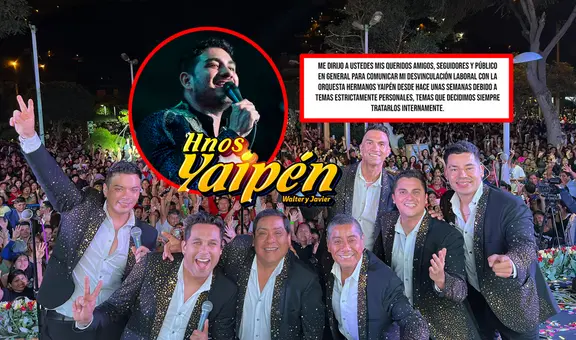 José Orejuela anuncia su desvinculación de Hermanos Yaipén por motivos personajes: “Inicio una nueva etapa artística”