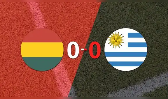 Resumen: Bolivia y Uruguay no se sacaron ventaja y terminaron sin goles