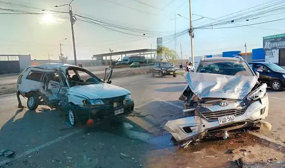 Panamericana Norte: 6 heridos deja choque de camioneta con automóvil en Lambayeque