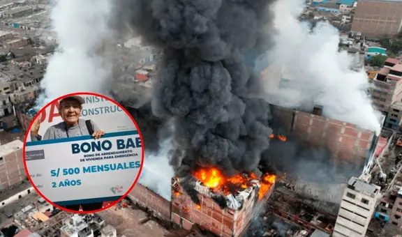 Aprueban bono de S/500 a familias damnificadas por incendio en Barrios Altos