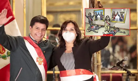La traición nunca viene de un enemigo: Carlincatura refleja la inestabilidad tras la asunción de Dina Boluarte y la vacancia de Pedro Castillo