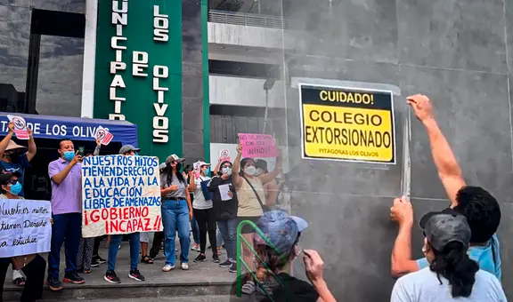 Padres de colegio Pitágoras en Los Olivos protestan ante extorsiones: "Gobierno incapaz"