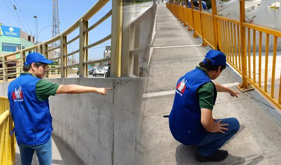 Defensoría alerta sobre grietas en puente Huaycoloro que une SJL con Huachipa y pide acciones urgentes a Emape