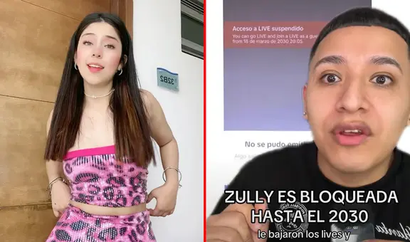Bloquean cuenta de Zully hasta el 2030 en TikTok: influencer peruana quedó en shock
