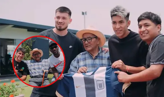 Alianza Lima cumple el sueño de uno de sus fanáticos más fieles: hincha de 96 años conoció al plantel completo