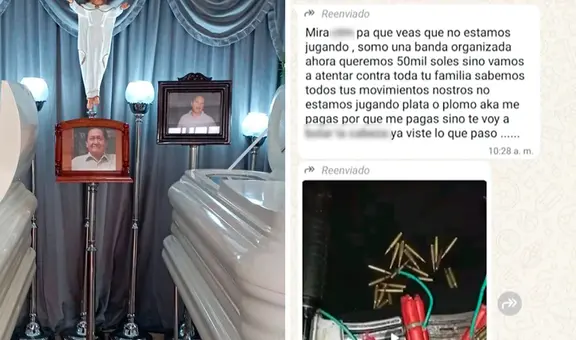 Extorsionadores amenazan a familia de padre e hijo asesinados por no pagar S/2 millones: "Ahora queremos S/50.000"