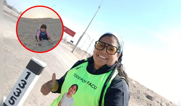Madre realiza caminata de Tacna a Lima para costear el tratamiento de su hijo: "Pido el apoyo de todos los peruanos"