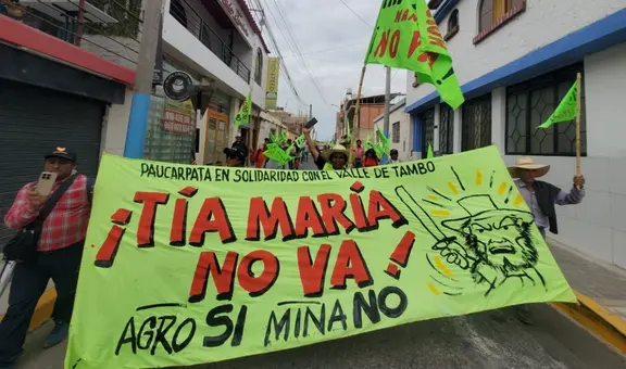 Tía María en la mira: agricultores del Valle de Tambo presentarán demanda de amparo contra proyecto de Southern