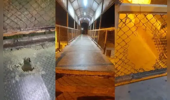 Vecinos de Lurín alertan sobre puente peatonal con grietas y barandas rotas: "Puede suceder una desgracia"