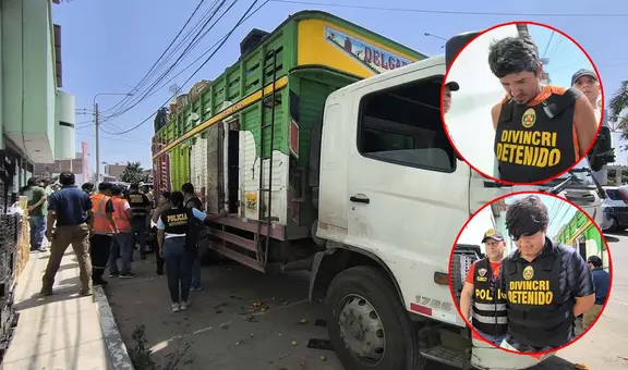 Lambayeque: transportistas caen con insumos para cocaína ocultos en camión de fruta