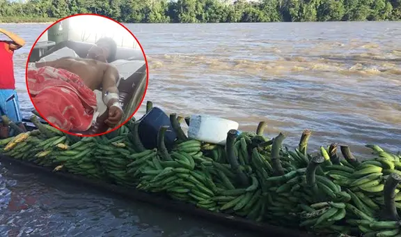 Iquitos: agricultor es herido de bala por piratas de río cuando navegaba con su familia