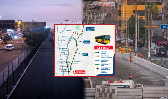 Plan de desvíos del metropolitano por obras en av. Túpac Amaru: conoce las nuevas rutas de los alimentadores