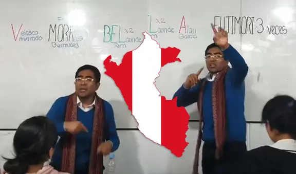 Profesor enseña los presidentes del Perú al ritmo de reguetón y causa furor: “Así aprende hasta el que no quiere”