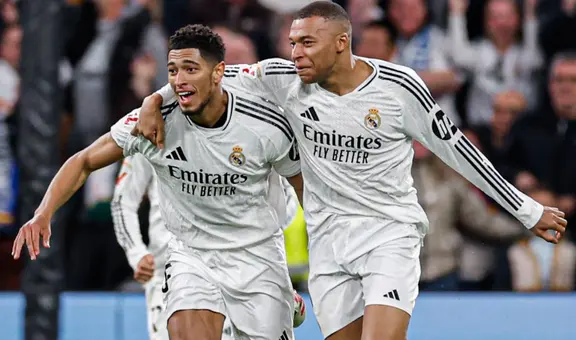 Con doblete de Mbappé, Real Madrid derrotó 3-2 al Leganés de Renato Tapia y es líder de LaLiga de España