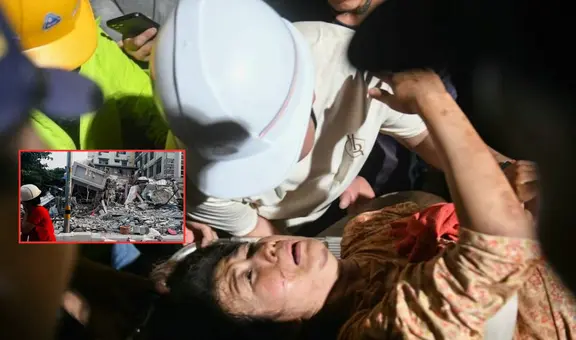 Tras 30 horas bajo los escombros, rescatan con vida a una mujer en Myanmar luego del devastador terremoto