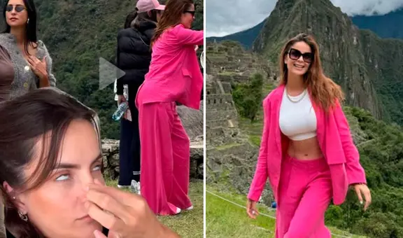 Viralizan fotos del incómodo momento que Laura Spoya vivió con influencers en reciente viaje a Cusco
