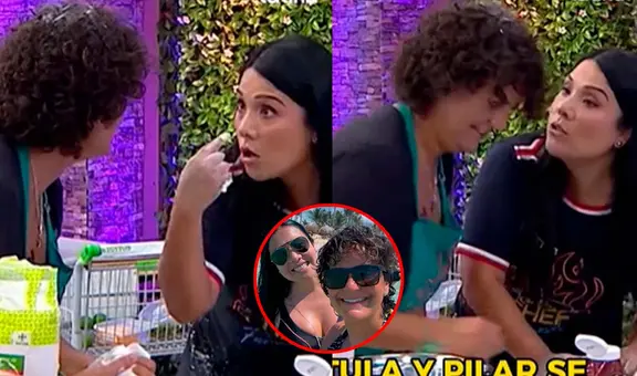 Tula Rodríguez vivió tenso momento con Pilar Arana en 'El gran chef famosos' en medio de rumores de relación: "¡Mírame a mí!"