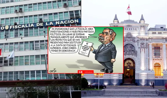 Buscan una Fiscalía a su medida: Carlincatura expone los planes del Congreso para destituir a la junta de fiscales supremos