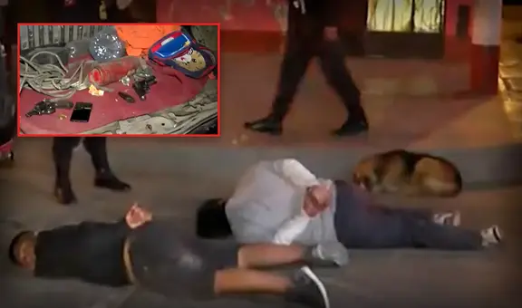 Taxista y menor de 14 años son detenidos en San Juan de Lurigancho: portaban armas dentro de mochila escolar