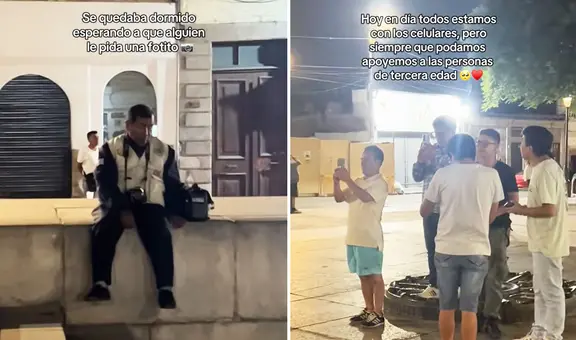 Viralizan a trabajador adulto mayor que se quedó dormido esperando clientes: usuarios piden apoyo