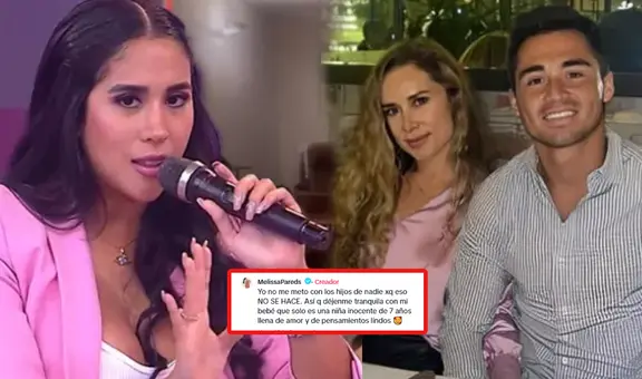 Melissa Paredes lanza fuerte mensaje tras ruptura de 'Gato' Cuba y Ale Venturo: "Yo no me meto con los hijos de nadie"
